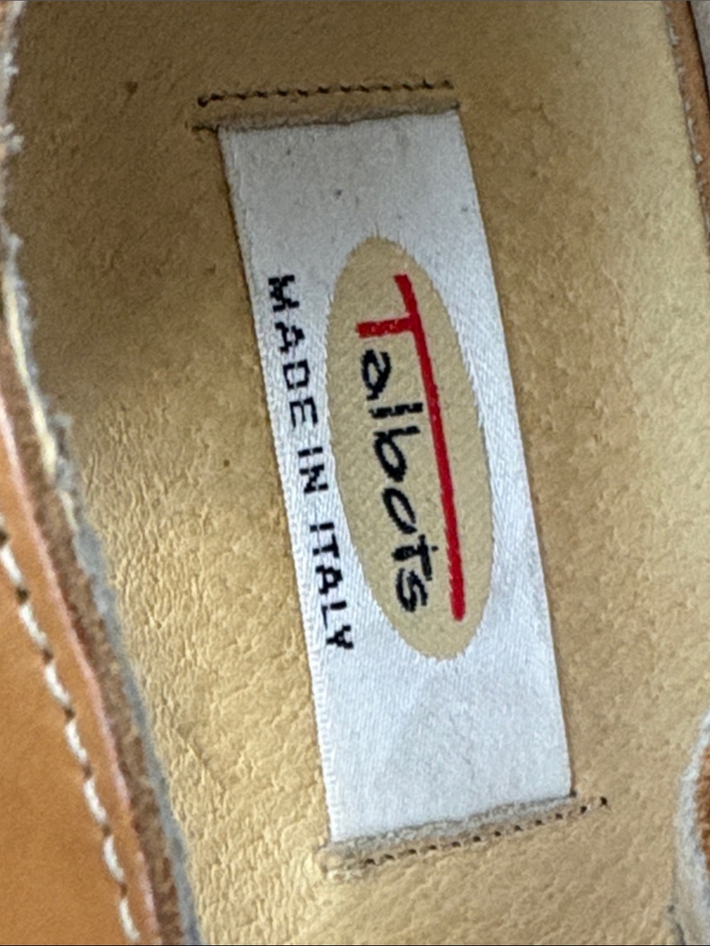 Talbots Vintage Tan Braided Leather Mary Jane Heels Size 10 - Picture 11 of 13